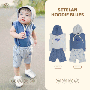 Minieclub Hoodie Set Blues