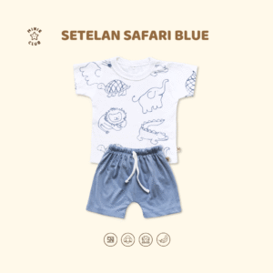 Minieclub Setelan Anak Safari Blue