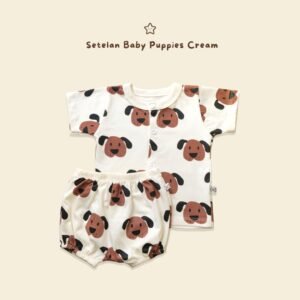 Minieclub setelan Pupies Cream