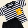 Minieclub Setelan Stripe Pocket Tiger