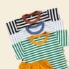 Minieclub Setelan Stripe Overtee Baby