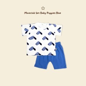 Minieclub Set Baby Puppies Blue
