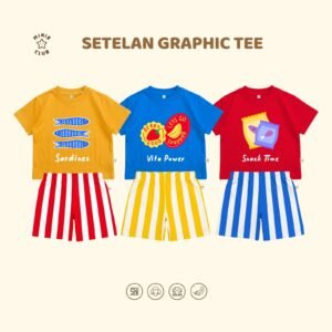 Minieclub Setelan Graphic Tee