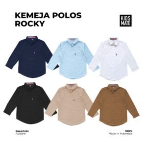 Kemeja Panjang Anak Polos Rocky
