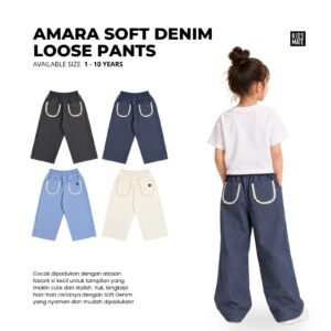 Kidsmate Amara Soft Denim Loose Pants